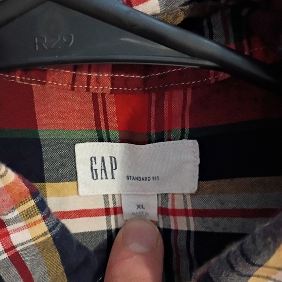 Gap Patchwork Plaid Preppy Casual Polo T Shirt - Picture 4 of 4